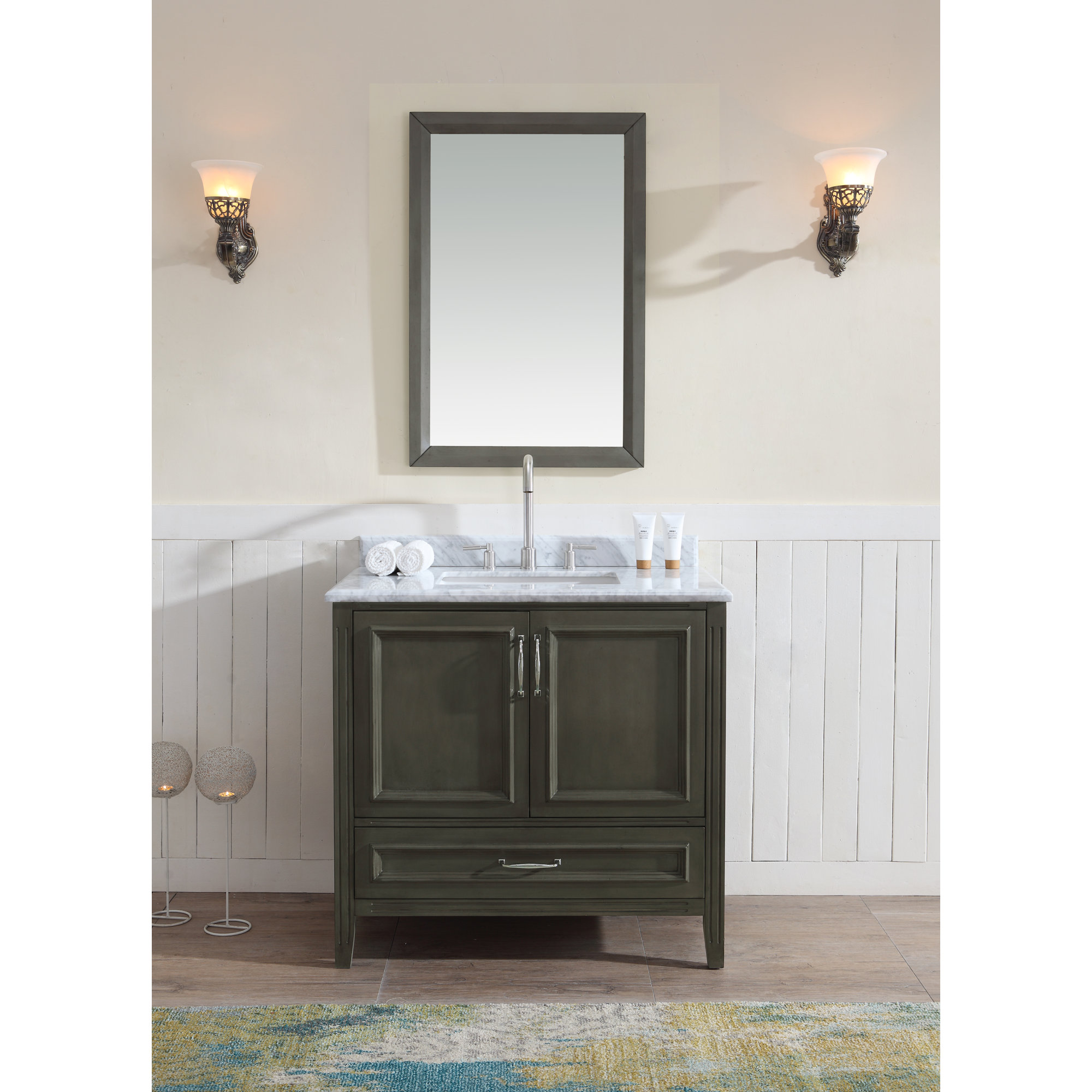 Ari Kitchen & Bath Jude 36" Single Bathroom Vanity Set & Reviews Wayfair